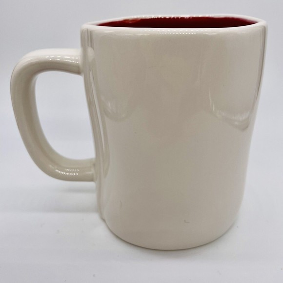 Rae Dunn XOXO Coffee Mug Tea Cup Red White Artisan Collection by Magenta Mint - Picture 2 of 5
